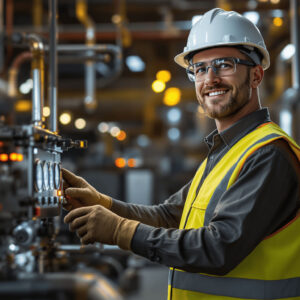 IMV's industrial inspection support specialist providing quality assurance services