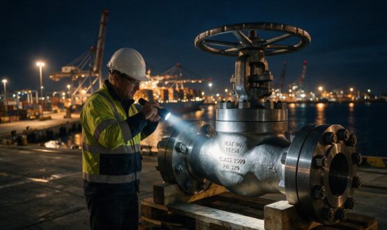 Guide to PVF Standards Compliance Houston Singapore Hubs main header showing port-side valve inspection